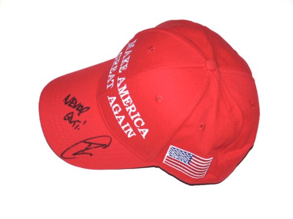 Navy Seal Robert O'Neill Signed Donald Trump Make America Great Again Hat with "Never Quit! Inscription - Killed Osama bin Laden!