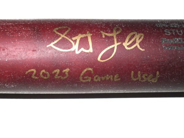 Stuart Fairchild 2023 Cincinnati Reds Game Used & Signed Dove Tail DTB Baseball Bat - UNCRACKED