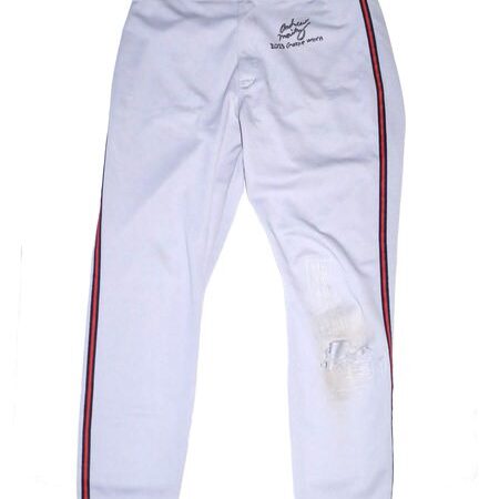 Andrew Moritz 2023 Mississippi Braves Game Worn & Signed Official Majestic Pants