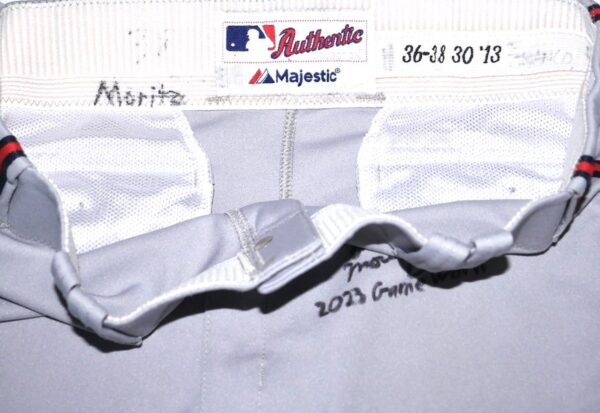 Andrew Moritz 2023 Mississippi Braves Game Worn & Signed Official Majestic Pants