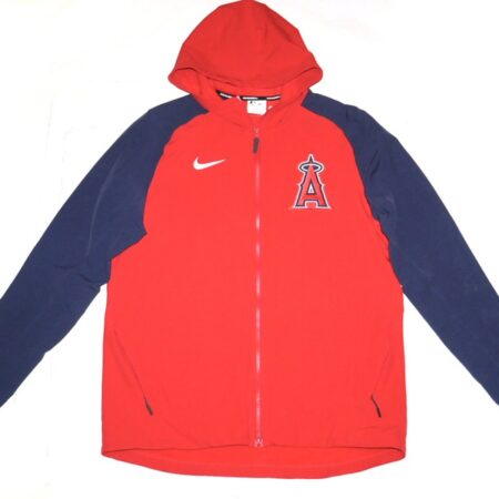 Ben Joyce 2023 Player Issued Official Los Angeles Angels 44 JOYCE Nike Therma-Fit Zip-Up Jacket - Worn for Batting Practice in Rookie Year!