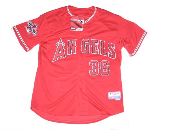 Jered Weaver Signed Los Angeles Angels 2010 All-Star Game Majestic Jersey - Hand Painted by William Zavala!