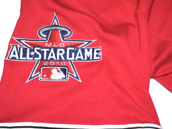 Jered Weaver Signed Los Angeles Angels 2010 All-Star Game Majestic Jersey - Hand Painted by William Zavala! - Image 16