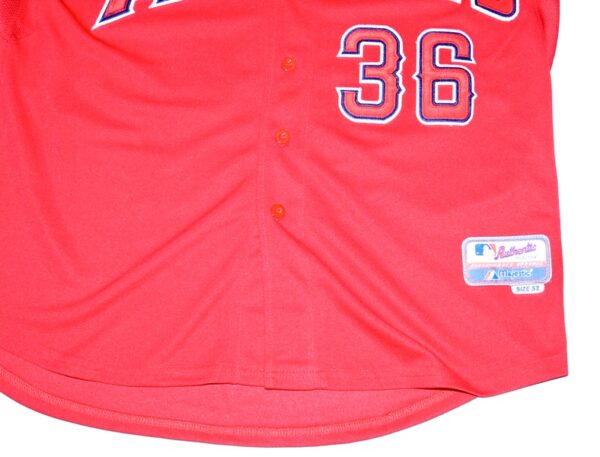 Jered Weaver Signed Los Angeles Angels 2010 All-Star Game Majestic Jersey - Hand Painted by William Zavala!