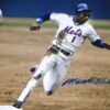 Mookie Wilson Signed New York Mets Rounding Bases 8 x 10 Photo - JSA Hologram1