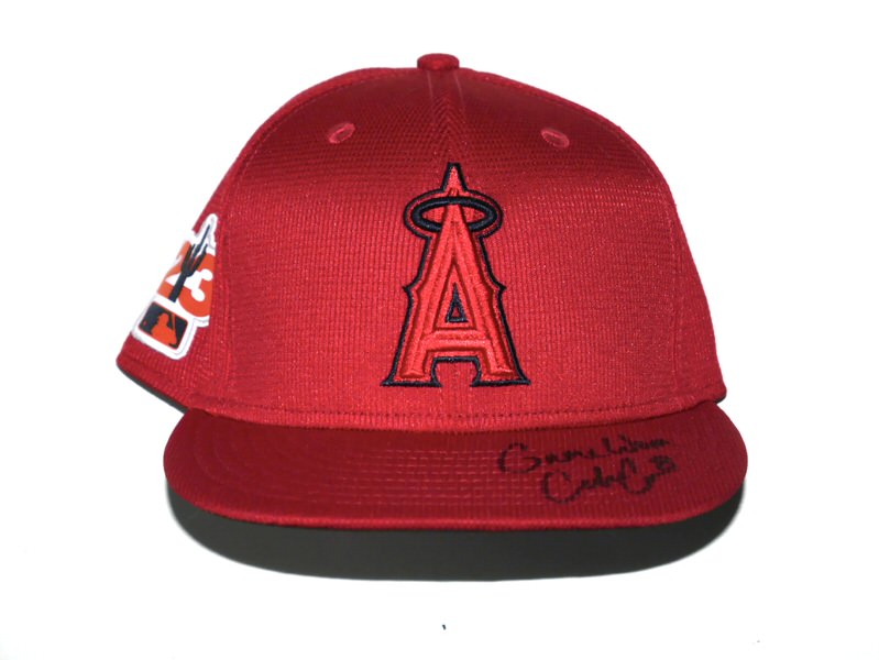 Coleman Crow 2023 Game Worn & Signed Official Los Angeles Angels Spring Training CROW New Era 59FIFTY Fitted Hat