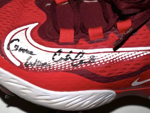 Coleman Crow 2023 Los Angeles Angels #91 Game Worn & Signed Nike React Baseball Cleats