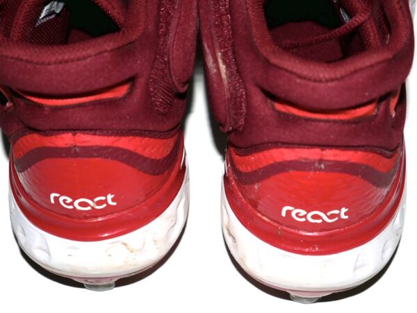 Coleman Crow 2023 Los Angeles Angels #91 Game Worn & Signed Nike React Baseball Cleats