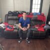 Coleman Crow with 2023 Practice Worn & Signed Official Rocket City Trash Pandas BSN Sports Shorts