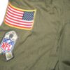 Henry Anderson Player Issued & Signed Official Carolina Panthers #94 Salute To Service Nike Hooded Shirt