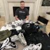 Henry Anderson Player Issued & Signed Official Carolina Panthers #94 Salute To Service Nike Hooded Shirt