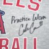 Coleman Crow Practice Worn & Signed Official Los Angeles Angels Fanatics Pullover Hooded Sweatshirt