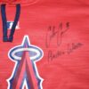 Coleman Crow Practice Worn & Signed Official Los Angeles Angels Majestic Thermabase Pullover Hooded Sweatshirt