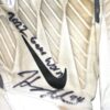 Henry Anderson Carolina Panthers Game Worn & Signed White & Gray Nike Alpha Gloves - Good Use!