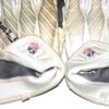 Henry Anderson Carolina Panthers Game Worn & Signed White & Gray Nike Alpha Gloves - Good Use!