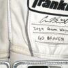 Cade Bunnell 2024 Mississippi Braves Game Worn & Signed Go Braves! White & Grey Franklin Batting Gloves