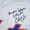 Coleman Crow 2023 Practice Worn & Signed LFGM! Official New York Mets Strength and Conditioning Shirt
