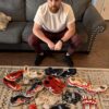 Adam Zebrowski 2024 Rome Emperors #27 Training Worn & Signed Red & White New Balance FuelCell Shoes