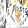 Drew Lugbauer 2024 Las Vegas Aviators Game Worn & Signed White & Yellow Bruce Bolt Batting Gloves