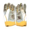 Drew Lugbauer 2024 Las Vegas Aviators Game Worn & Signed White & Yellow Bruce Bolt Batting Gloves