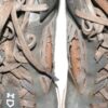 Luke Waddell 2024 Gwinnett Stripers Game Worn & Signed Grey & White Under Armour Baseball Cleats