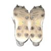 Luke Waddell 2024 Gwinnett Stripers Game Worn & Signed Grey & White Under Armour Baseball Cleats