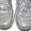 Luke Waddell 2024 Gwinnett Stripers Training Worn & Signed Grey & White Under Armour Shoes