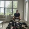 Indigo Diaz with 2024 Hudson Valley Renegades Game Worn & Signed Black & White New Balance Baseball Cleats