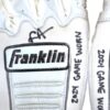 Logan Davidson 2024 Las Vegas Aviators Game Worn & Signed White & Grey Franklin Batting Gloves