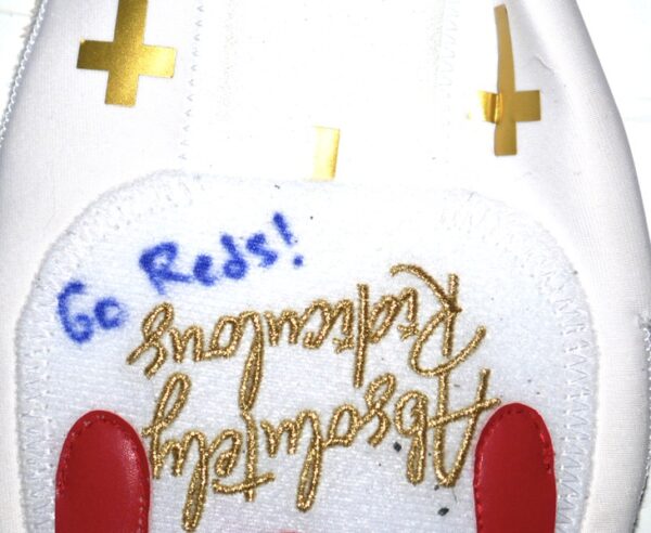 Stuart Fairchild 2024 Cincinnati Reds Game Worn & Signed Absolutely Ridiculous Resurrection Sliding Mitt