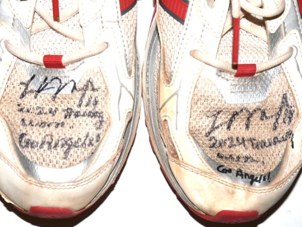 Logan O’Hoppe 2024 Los Angeles Angels #14 Training Worn & Signed Adidas Adiprene Shoes