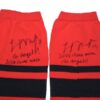 Logan O’Hoppe 2024 Los Angeles Angels Game Worn & Signed Red & Black Baseball Stirrups