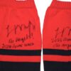 Logan O’Hoppe 2024 Los Angeles Angels Game Worn & Signed Red & Black Baseball Stirrups