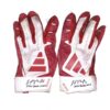 Logan O’Hoppe Los Angeles Angels 2024 Game Worn & Signed Red & White Adidas Adizero Gloves