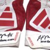 Logan O’Hoppe Los Angeles Angels 2024 Game Worn & Signed Red & White Adidas Adizero Gloves