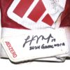 Logan O’Hoppe Los Angeles Angels 2024 Game Worn & Signed Red & White Adidas Adizero Gloves