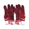 Logan O’Hoppe Los Angeles Angels 2024 Game Worn & Signed Red & White Adidas Adizero Gloves