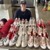 Logan O’Hoppe with 2024 Los Angeles Angels #14 Training Worn & Signed Adidas Adiprene Shoes