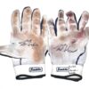 Luke Waddell 2024 Gwinnett Stripers Game Worn & Signed White & Blue Franklin Batting Gloves