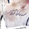 Luke Waddell 2024 Gwinnett Stripers Game Worn & Signed White & Blue Franklin Batting Gloves