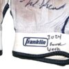 Luke Waddell 2024 Gwinnett Stripers Game Worn & Signed White & Blue Franklin Batting Gloves
