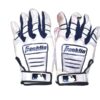 Luke Waddell 2024 Gwinnett Stripers Game Worn & Signed White & Blue Franklin Batting Gloves