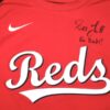 Stuart Fairchild 2024 Player Issued & Signed Official Cincinnati Reds FAIRCHILD 17 Nike Dri-Fit Baseball Pullover - Worn for Batting Practice!