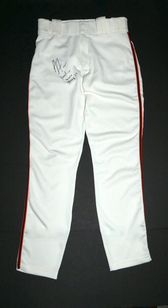 Armando Alvarez San Francisco Giants Practice Worn & Signed Nike MLB Pants - Worn during Spring Training!