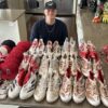 Logan O’Hoppe with 2024 Los Angeles Angels Training Worn & Signed Adidas Adizero Turf Shoes