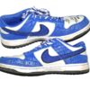 Rusber Estrada 2024 Leones de Ponce Training Worn & Signed White & Blue Nike Dunk Low Jackie Robinson Shoes