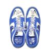 Rusber Estrada 2024 Leones de Ponce Training Worn & Signed White & Blue Nike Dunk Low Jackie Robinson Shoes