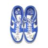 Rusber Estrada 2024 Leones de Ponce Training Worn & Signed White & Blue Nike Dunk Low Jackie Robinson Shoes