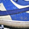 Rusber Estrada 2024 Leones de Ponce Training Worn & Signed White & Blue Nike Dunk Low Jackie Robinson Shoes