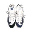 Coleman Crow 2024 Milwaukee Brewers Practice Worn & Signed White & Blue Nike Alpha Huarache Baseball Cleats